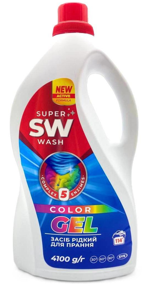 SUPER WASH Засіб рідкий для прання COLOR 4100 г